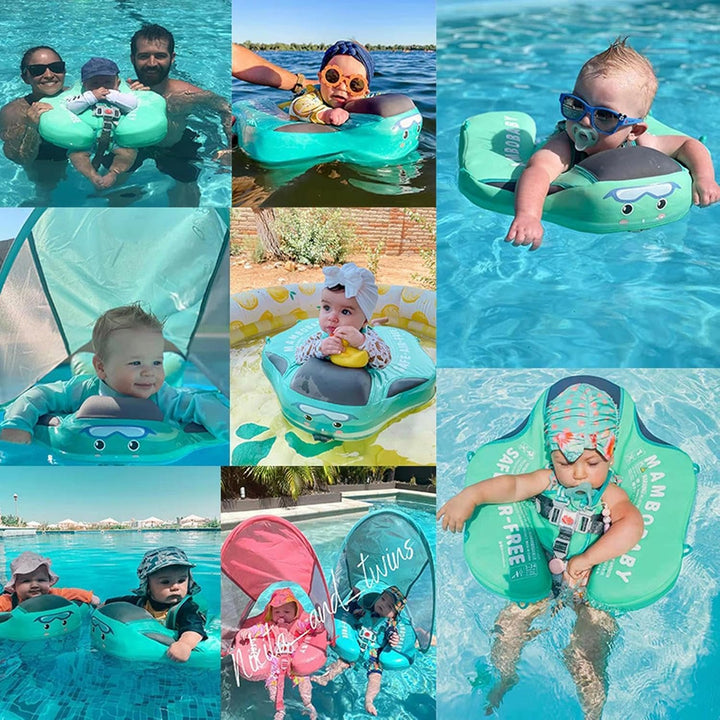 Babys-Schwimmbecken | Nicht Aufblasbarer Babys-Schwimmkörper Mit Abnehmbares Überdachung UPF 50+ | K