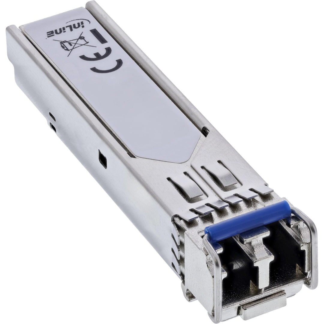Inline SFP Modul LWL LX 1310nm Singlemode mit LC Buchsen für Glasfaser, 40km Reichweite, 2,5Gb/s, Ne