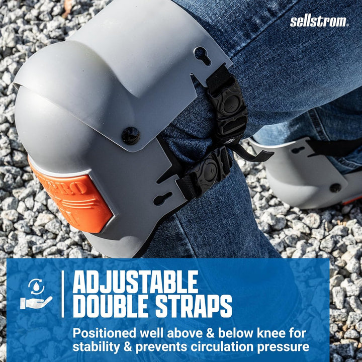Sellstrom 96110 Knie-Pro Ultra Flex III Serie Knieschoner aus Hartplastik
