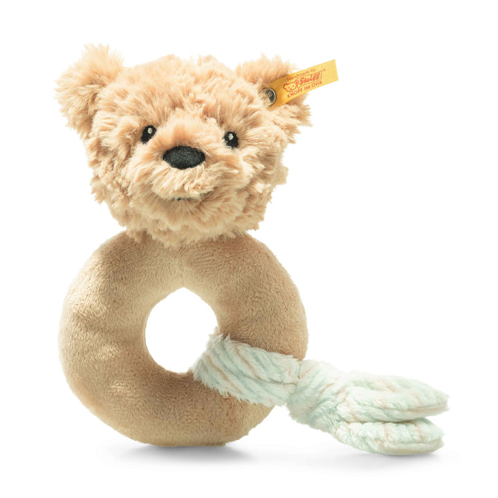Steiff Kuscheltier Jimmy Teddybär Greifling mit Rassel, Süsses Stofftier, Jungen, Mädchen & Babys ab