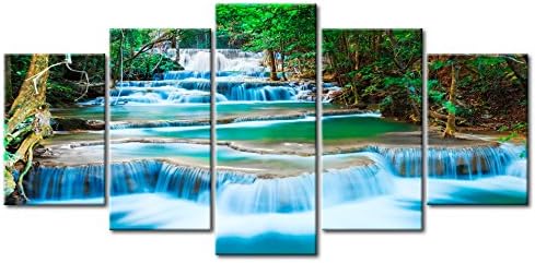 murando Acrylglasbild Landschaft 100x50 cm 5 Teilig Wandbild auf Acryl Glas Bilder Kunstdruck Modern