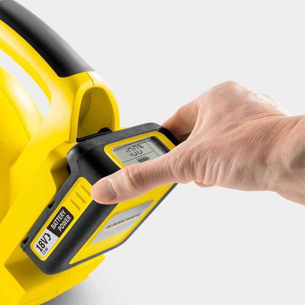 Kärcher 18 V Akku-Laubbläser LBL 2 Battery, Luftgeschwindigkeit: 210 km/h, abnehmbares Blasrohr, Fla