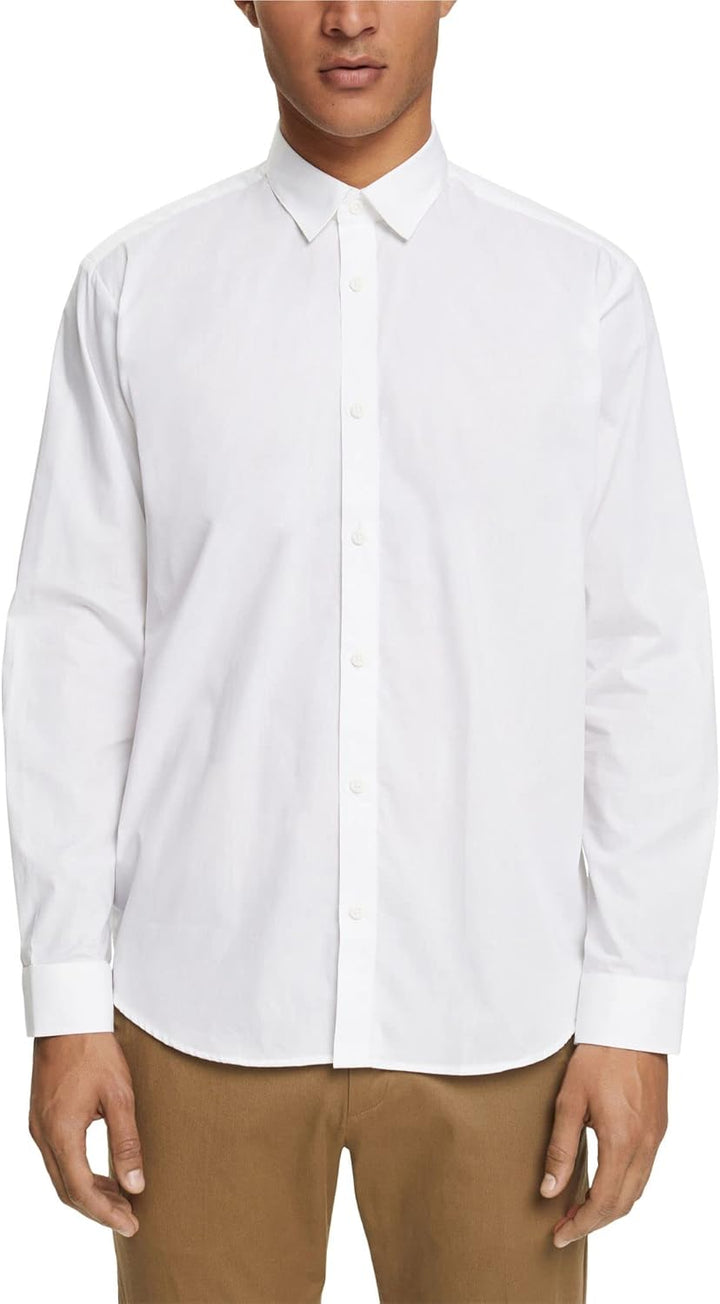 ESPRIT Herren Hemd XL 100/White, XL 100/White