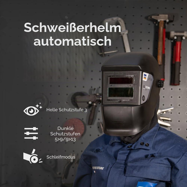GYS Schweisshelm LCD Techno 11 True Color 064997 Schweisserschutzhelm Schwarz