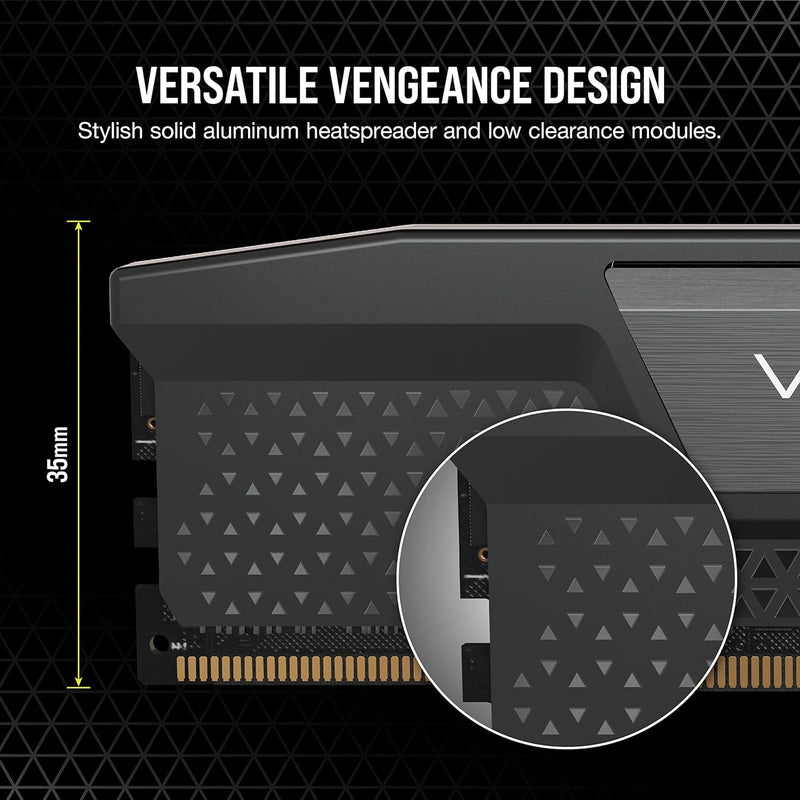 Corsair VENGEANCE DDR5 RAM 32GB (2x16GB) 6000MHz CL40 Intel XMP iCUE Kompatibel Computer Speicher -