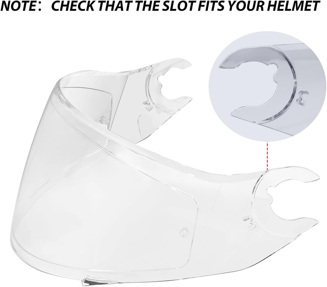 Helmvisier für Shark D Skwal D-Skwal 2 Spartan,Motorradhelm Visier,Motorrad Windschutz Helm Objektiv