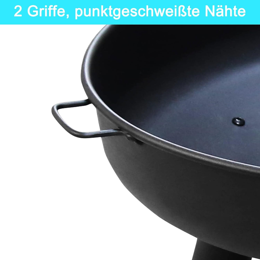 Yakimz Feuerschalen für den Garten 80 cm, Grosse Feuerstelle Feuerkorb für Draussen Garten & Terrass