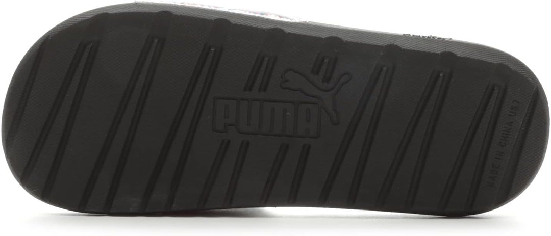 PUMA Damen Cool Cat 2.0 Aop WnsSchiebe-Sandalen 36 EU Island Daze Schwarz Ozean Div, 36 EU Island Da