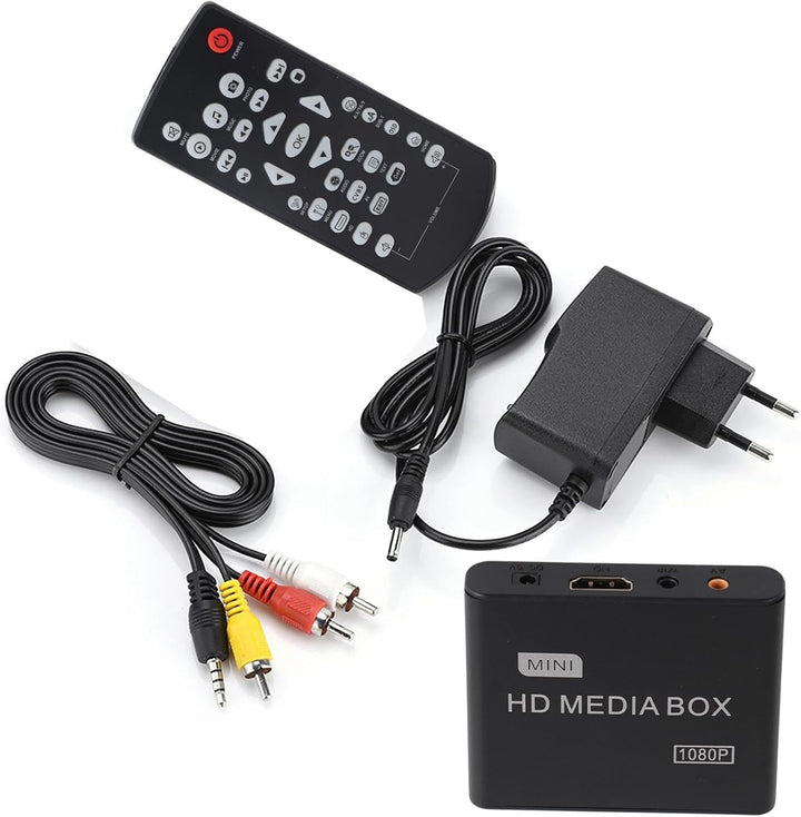 1080P Full HD Box Media Player, 100 Mbit/S Media Player Box, Unterstützung für USB MMC RMVB MP3 AVI