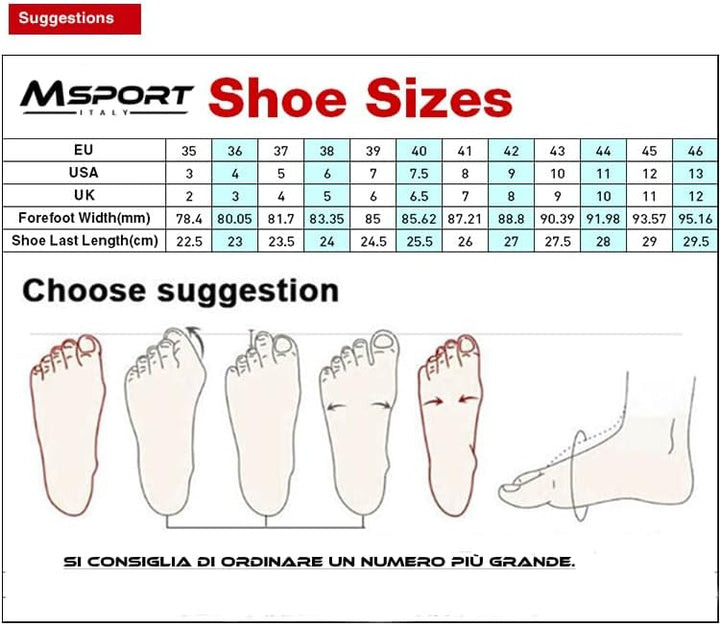 Msport Radfahren Schuhe für Rennrad,Rennradschuhe atmungsaktiv, Fahrradschuhe für Herren/Damen 46 EU