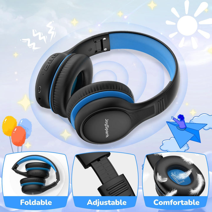 Bluetooth Kopfhörer Kinder, 60 Stunden Wiedergabezeit, Bluetooth 5.4 Kabellose Kinderkopfhörer, Type
