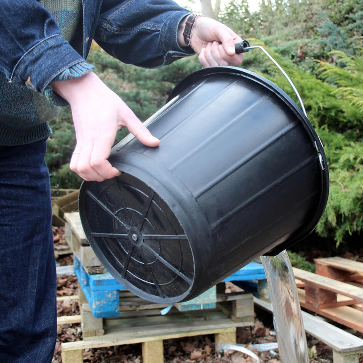Faithfull Bucket 14 litre (3 gallon) - Black FAI3GBUCKET 14 Ltr Standard Schwarz, 14 Ltr Standard Sc