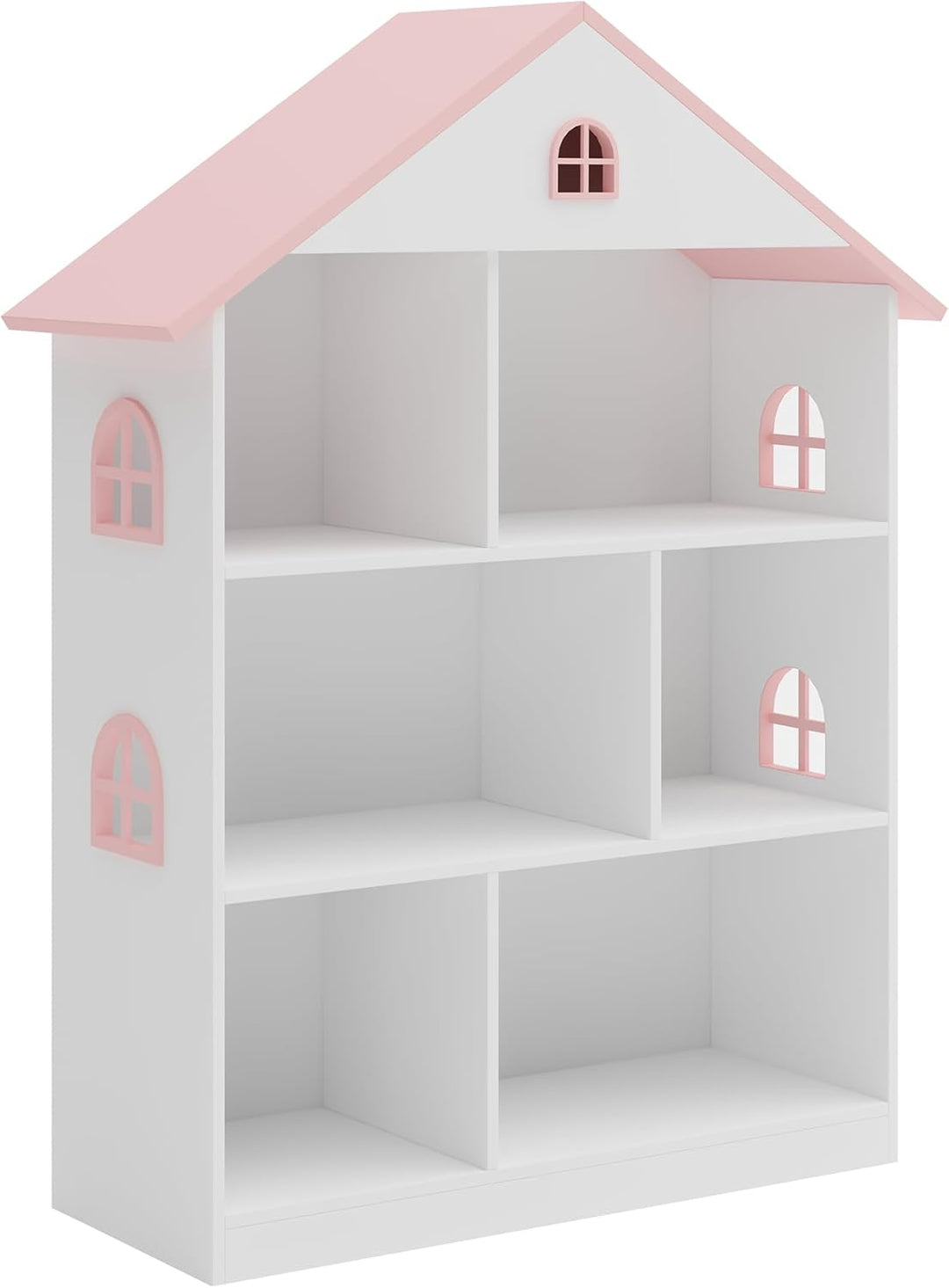 [en.casa] Kinderregal Vipsali Aufbewahrungsregal mit 6 Fächern Spielzeugregal 107 x 83 x 30 cm Kinde