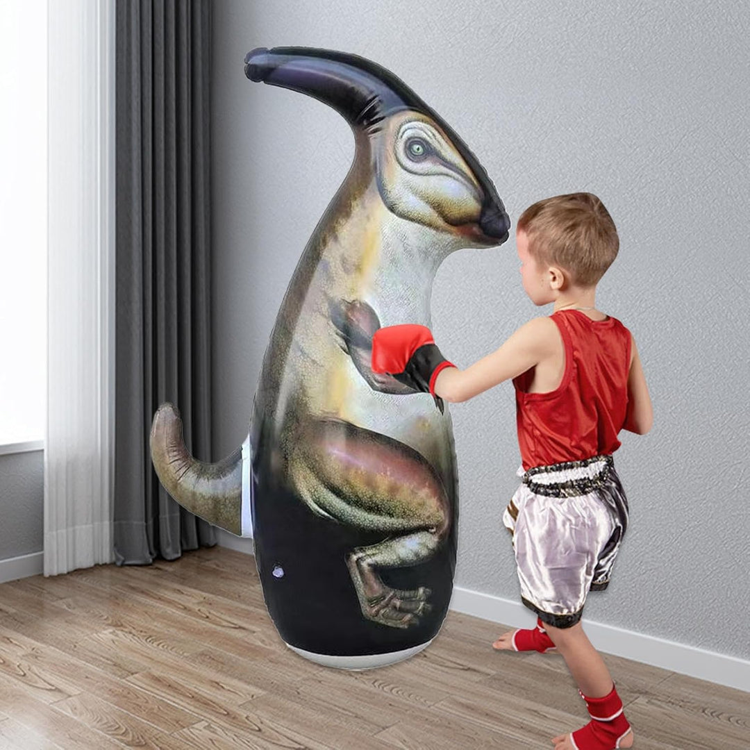 Dinosaurier -Stanzbeutel - 95 cm/37,4in inblasbarer Dinosaurier Bopper, sicheres Material | 37 -Zoll