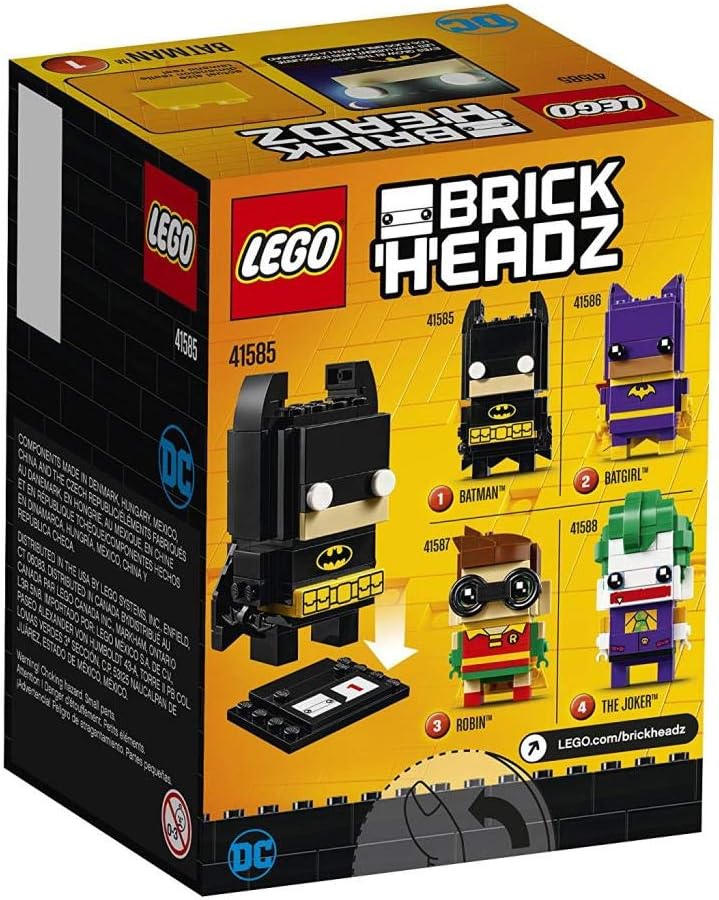LEGO Brickheadz 41585 - "Batman Konstruktionsspiel, bunt 41585 Batman, 41585 Batman