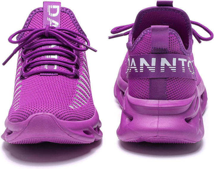 DANNTO Laufschuhe Herren Turnschuhe Damen Sneaker Leichte Atmungsaktiv rutschfeste Sportschuhe Gym F