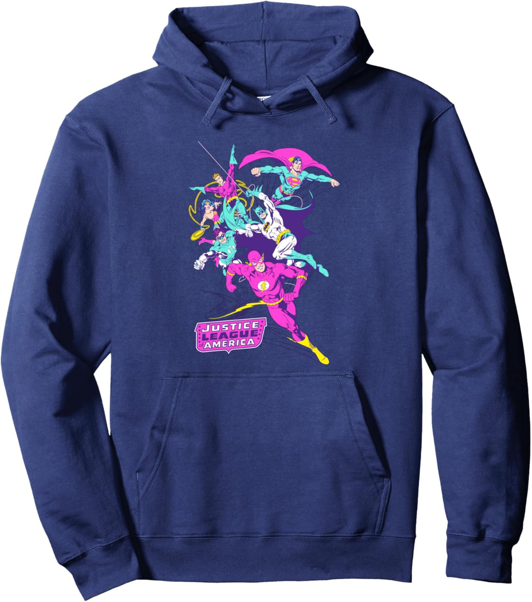 Justice League Colorful League Pullover Hoodie