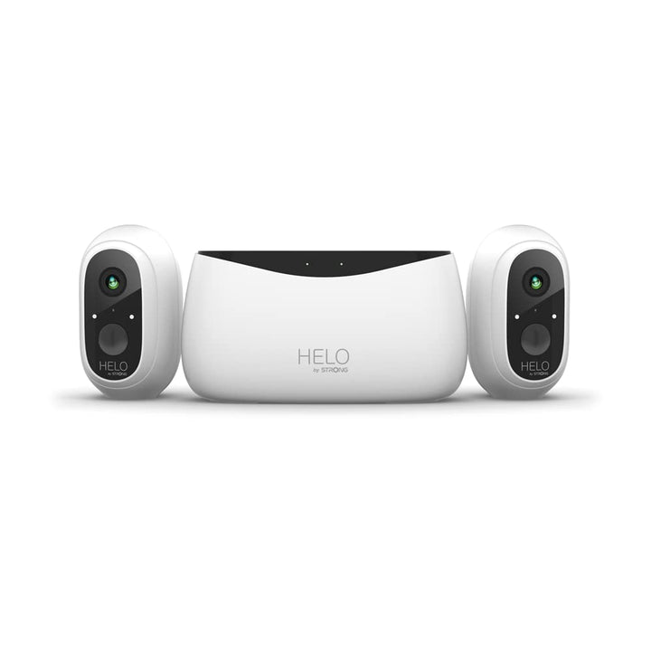Strong HELO Überwachungskamera FHD 1080P Camera Kit mit Basisstation, 2 kabellosen Security Outdoor