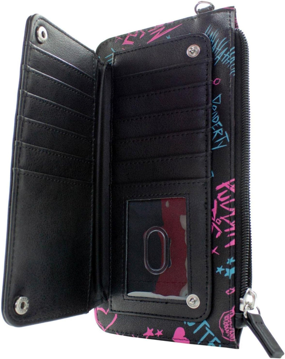 Birds of Prey Harley Quinn Property of Joker Neon Geldbörse/Portemonnaie Clutch mit Münzfach &amp; Karte