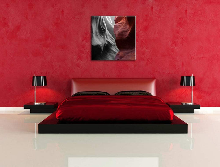 Pixxprint toller Antelope Canyon als Leinwandbild/Grösse: 70x70 cm/Wandbild/Kunstdruck/fertig bespan