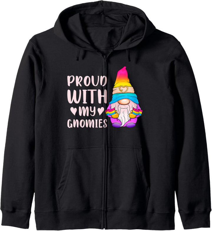 Pansexueller Gnom, LGBT-Stolz, Pan-Farben Kapuzenjacke