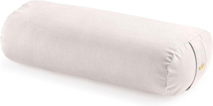 Lotuscrafts Yoga Bolster for Yin Yoga - Yoga Bolster with Kapok Filling - Washable Cotton Cover - Yo