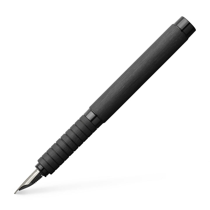 Faber-Castell 148482 - Füller Essentio, Feder EF, Aluminium schwarz schwarz Füller Feder EF, schwarz