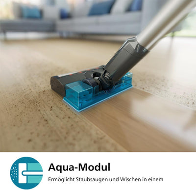 Philips Kabelloser Akku-Staubsauger 3000-Serie - Staubsaugen und Wischen in einem, Digitaler Motor,