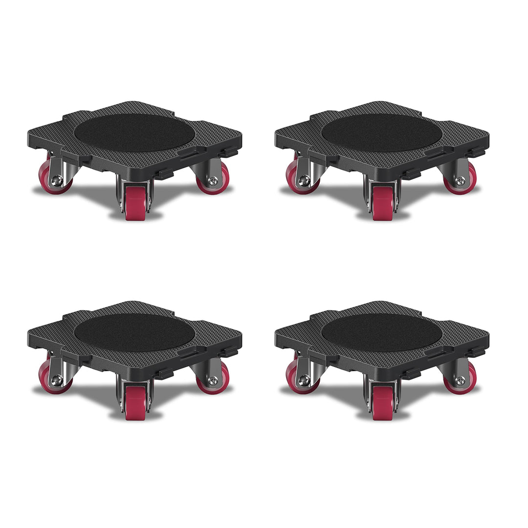 ONEON 4 Pack Möbelroller Schonende Transportrollen aus TPE, 360 Grad drehbar Möbel Transportroller,