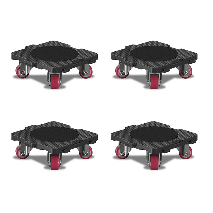 ONEON 4 Pack Möbelroller Schonende Transportrollen aus TPE, 360 Grad drehbar Möbel Transportroller,