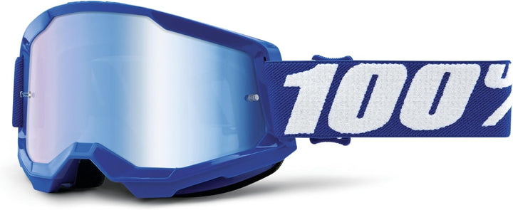 Desconocido Brille 100% Strata 2 22, Sport, Blau, verspiegelt (blau), Unisex, Erwachsene