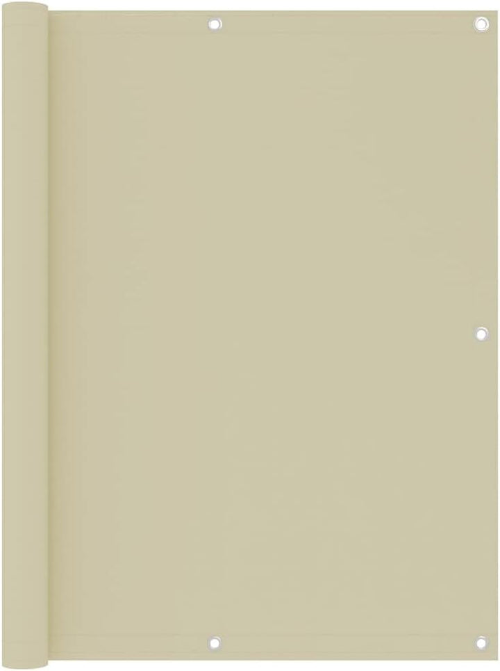 WIFESE Balkon Sichtschutz Terrasse 120x400 cm mit Ösen und PE Seil Balkonbespannung UV-Schutz Balkon