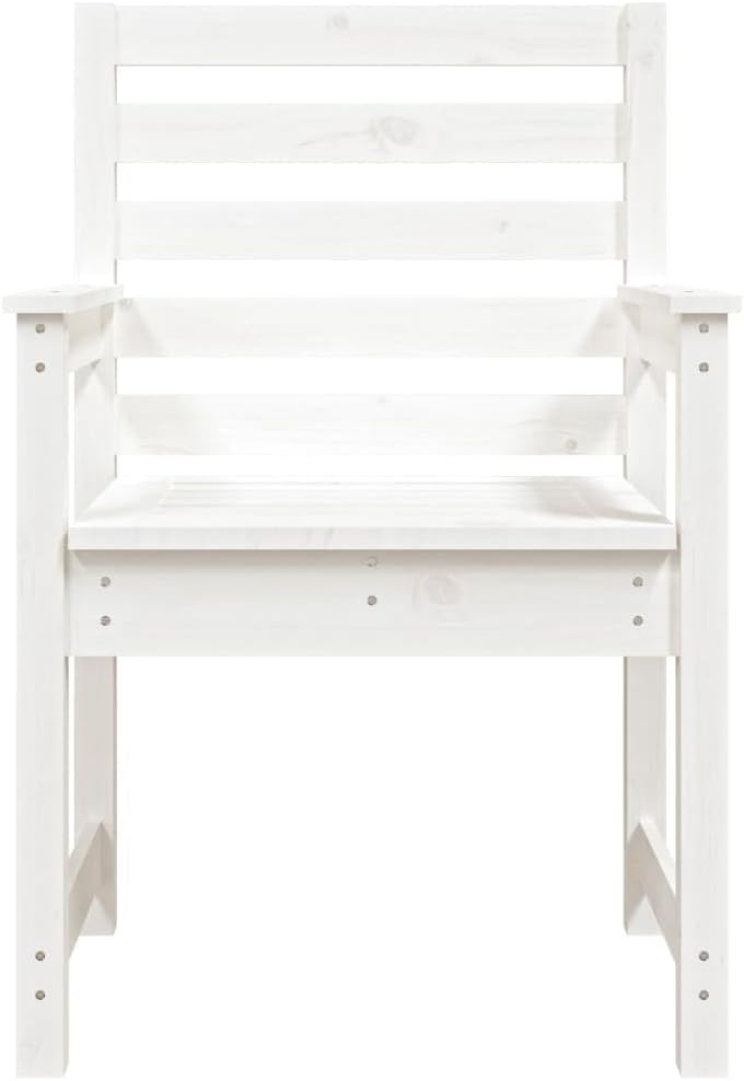 vidaXL Gartenstühle 2 STK., Gartenstuhl mit Rückenlehne Armlehnen, Gartensessel Terrassenstuhl Holzr