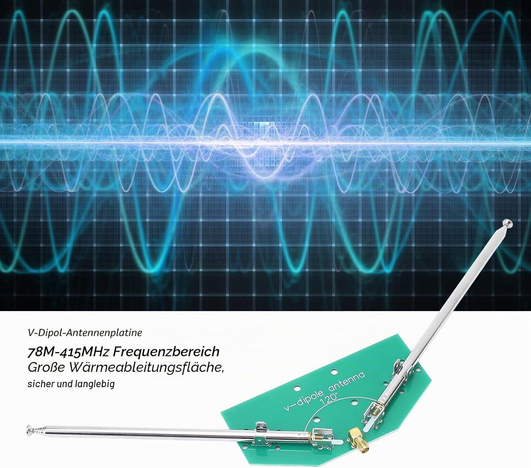 Radio-Ersatzantenne Universal-Indoor-Akzeptor-Dipolantenne Radio Home Indoor FM-Empfängerantenne mit