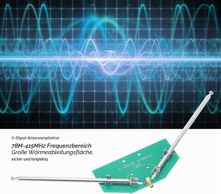 Radio-Ersatzantenne Universal-Indoor-Akzeptor-Dipolantenne Radio Home Indoor FM-Empfängerantenne mit
