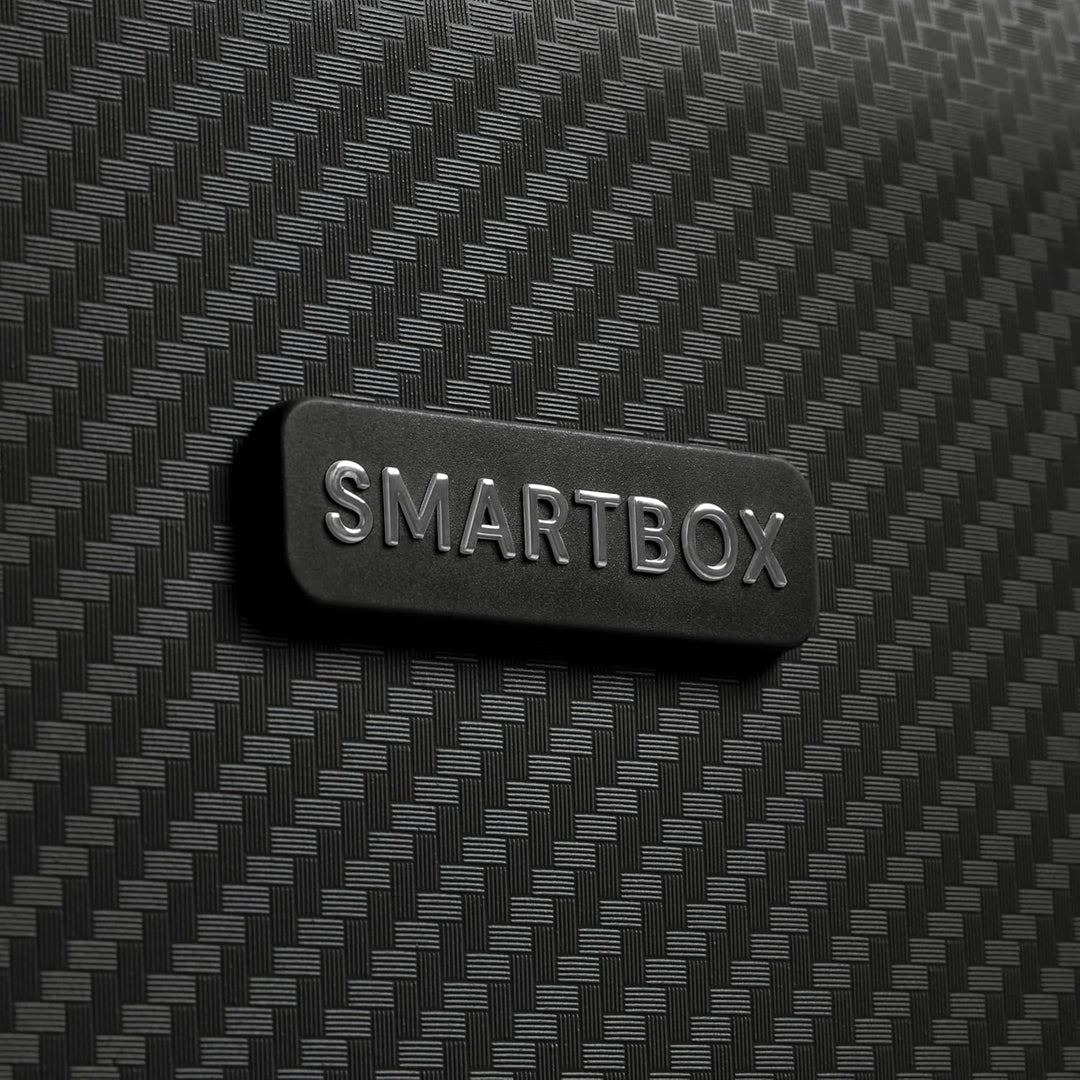 SMARTBOX Hartschalen Koffer-Set 3-teilig | mit Dehnfalte erweiterbar um 3 cm | aus hochwertigem, lei