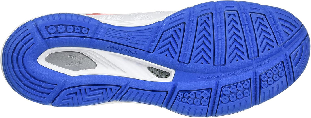 Mizuno Herren Wave Supersonic 2 Volleyball-Schuh 40.5 EU Weiss Irred French Blue, 40.5 EU Wei&#xDF;
