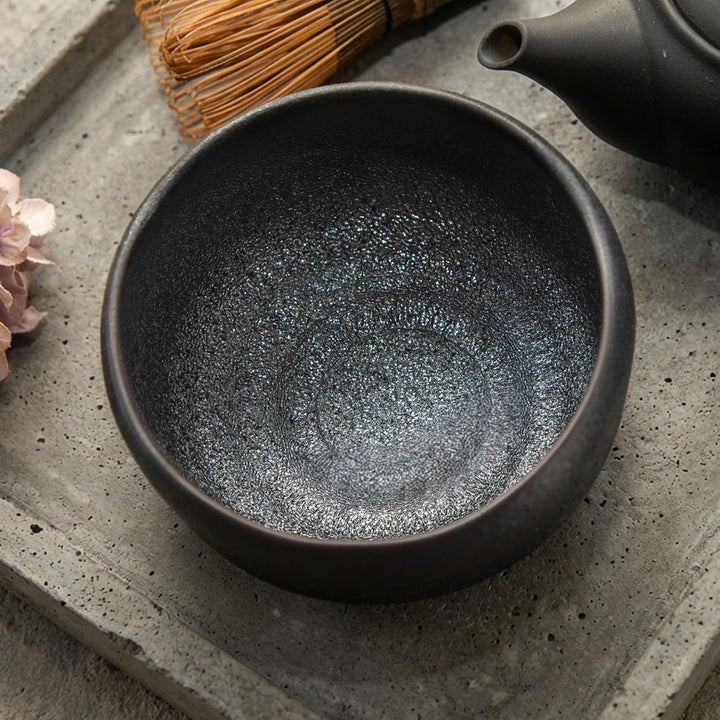 SASUGA Handgefertigte japanische Matcha-Schale - Mino-Ware Teeschale aus Keramik (Kasumi), Kasumi