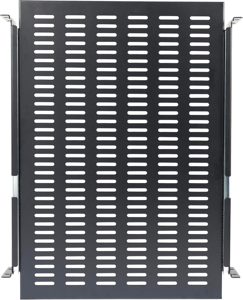 StarTech.com 2 HE Schiebefachboden für Server Rack Montage - Einstellbare Einbautiefe von 51 bis 74