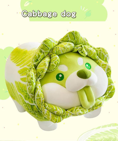 Veggie Dog Plush Toy, 40 cm Stuffed Animal Plushie Doll, Soft Fluffy Friend Hugging Cushion - Presen