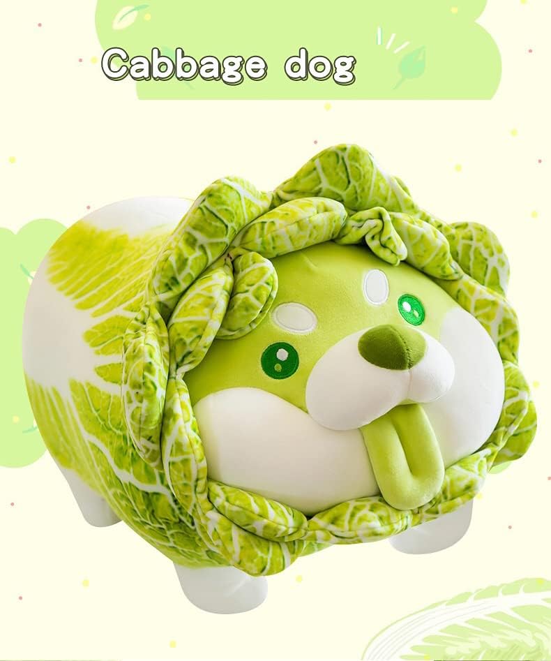 Veggie Dog Plush Toy, 40 cm Stuffed Animal Plushie Doll, Soft Fluffy Friend Hugging Cushion - Presen