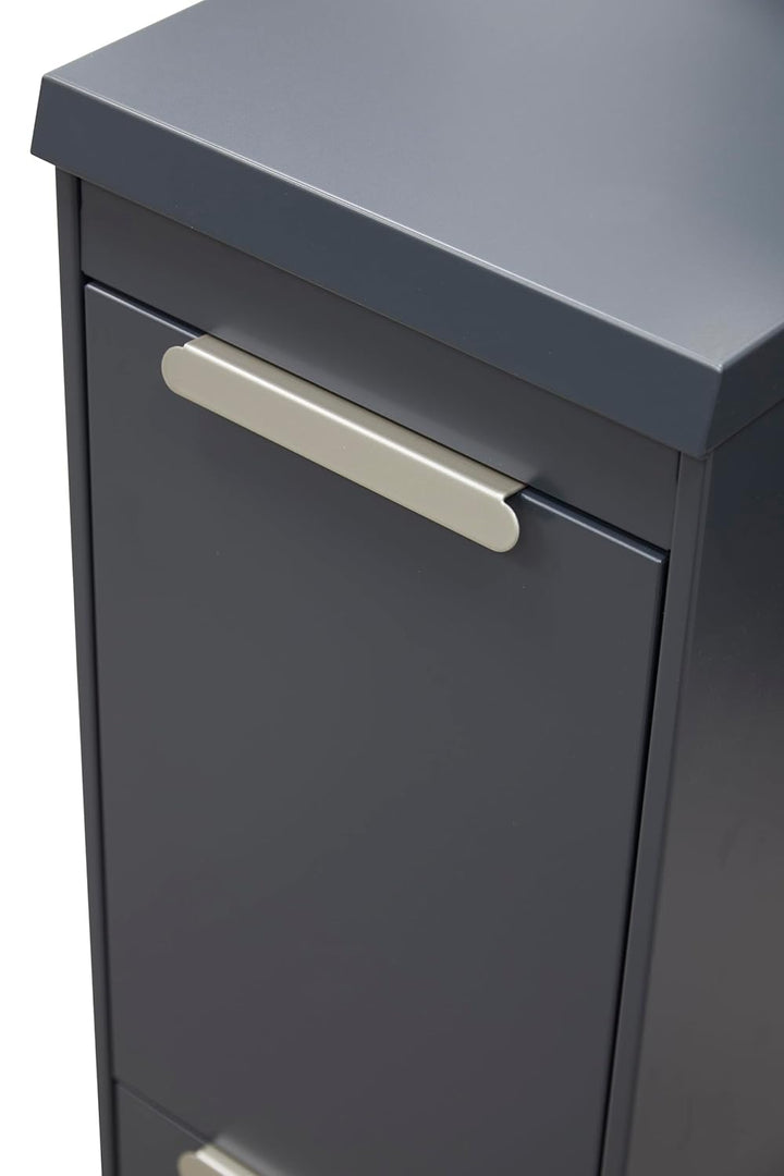 ARREGUI Ecoclas Plus CR224-E Mülltrennsystem aus Stahl mit Aufbewahrungsbox mit Deckel | 2x17L (34L)
