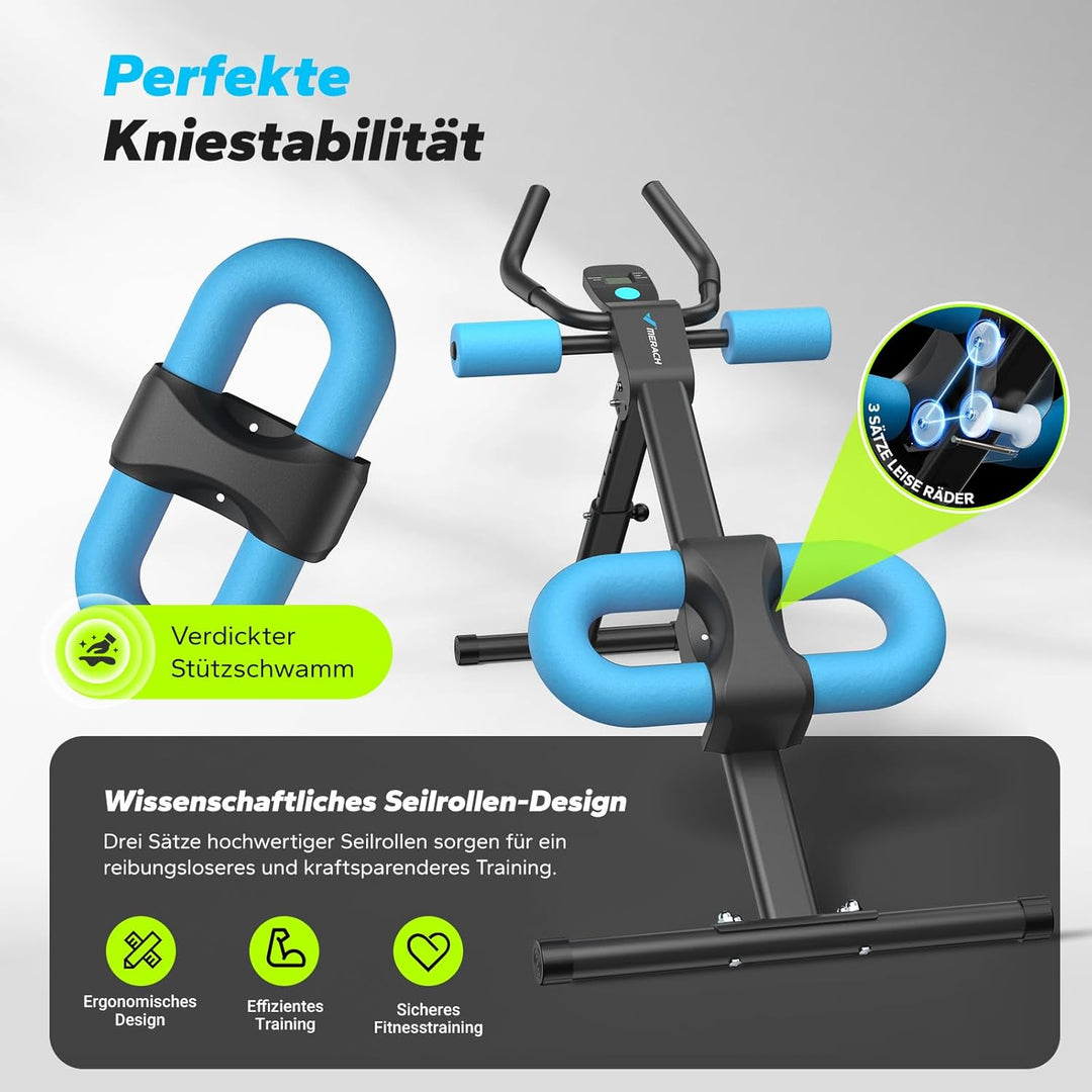 MERACH Bauchtrainer Bauchmuskeltrainer für Zuhause Multifunktionale Trainingsgerät für Ganzkörpertra