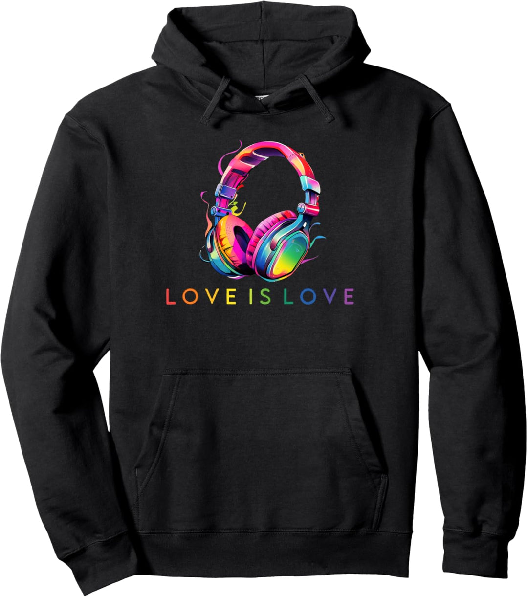 Love is love für Liebe mit Regenbogen im Pride month Pullover Hoodie