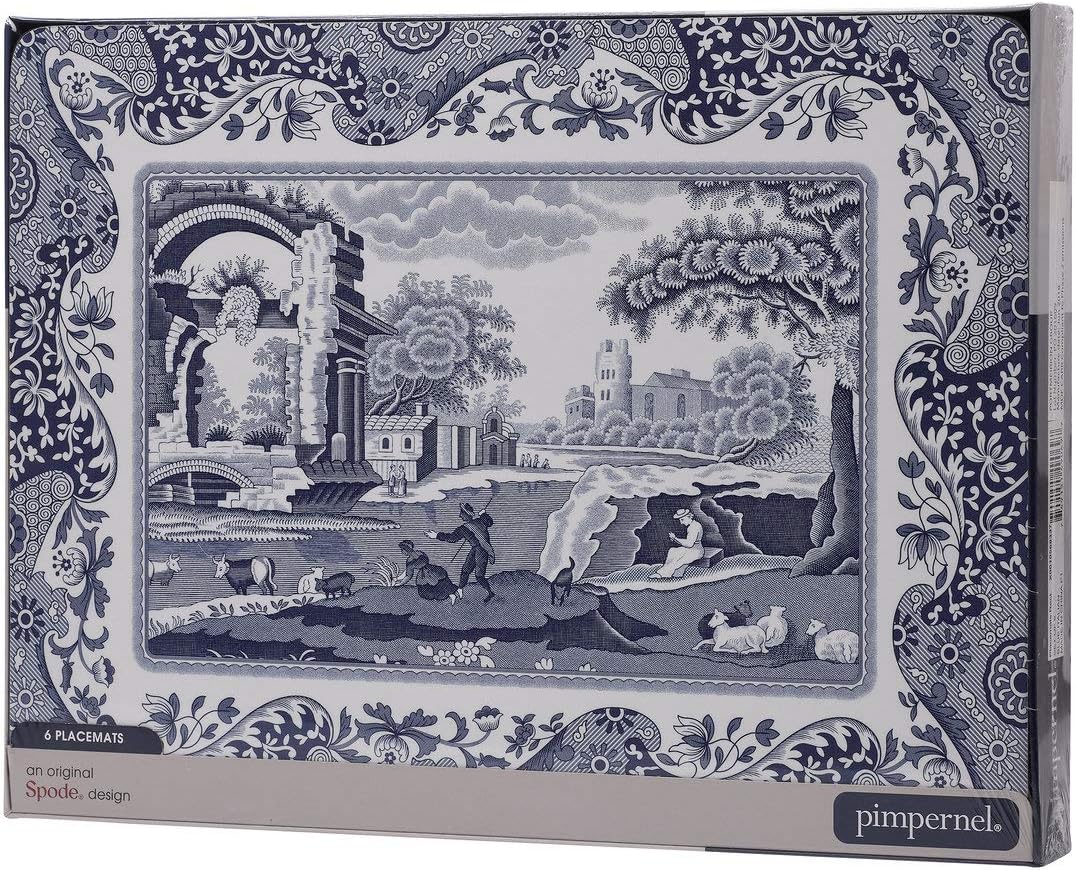 Pimpernel Blue Italian Placemats, Set of 6 by Pimpernel