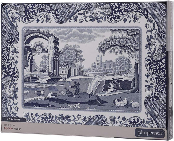 Pimpernel Blue Italian Placemats, Set of 6 by Pimpernel