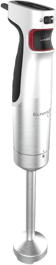 Kuvings 4-in-1 MIXPRO1000 Elektrischer Stabmixer aus Eco Edelstahl, 100W Pürierstab, Sicherheitshebe