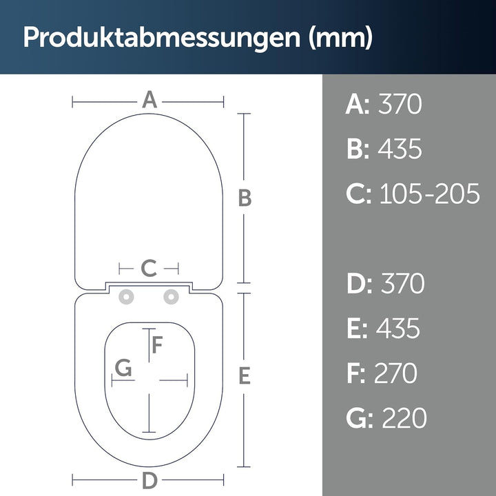 Ideal Standard E772401 Connect WC-Sitz mit Softclosing, Flat Flat mit