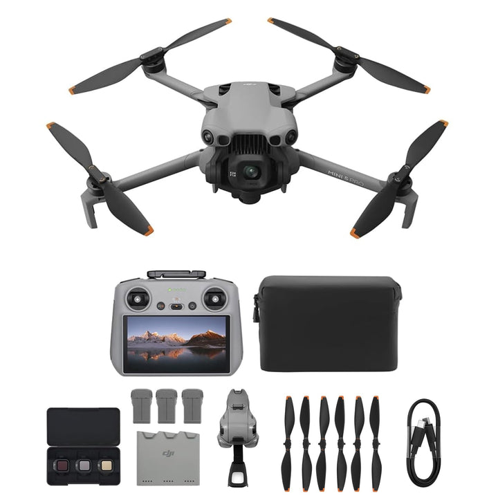 DJI Mini 5 Pro Fly More Combo Plus mit DJI RC 2, 4K Drohne mit Kamera, 1-Zoll CMOS, Hinderniserkennu