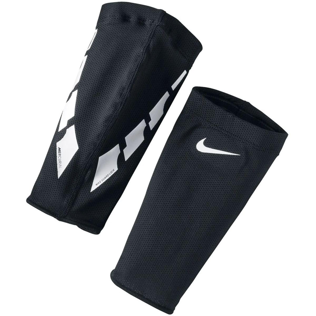 Nike Guard Lock Elite Football Sleeve Schienbeinschoner Stutzen M Black/White/White, M Black/White/W